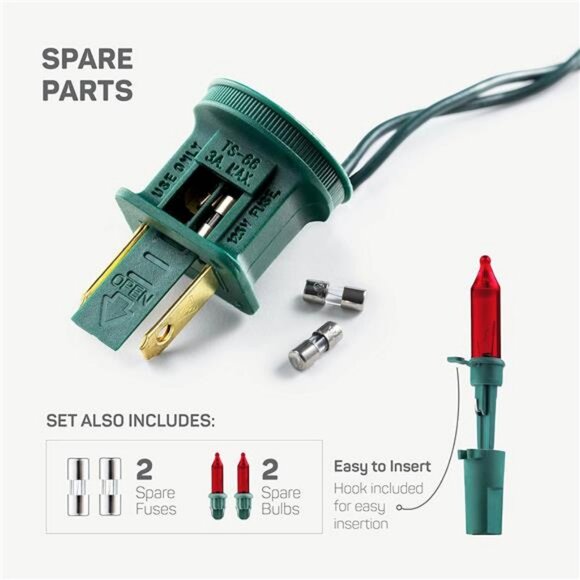 Christmas Lights [Set of 100] Multi-Colored Christmas Lights, UL Approved - Picture 6 of 8